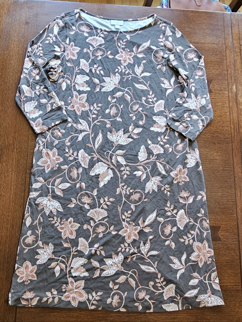 J. Jill 3/4 Sleeve Dress Size Medium